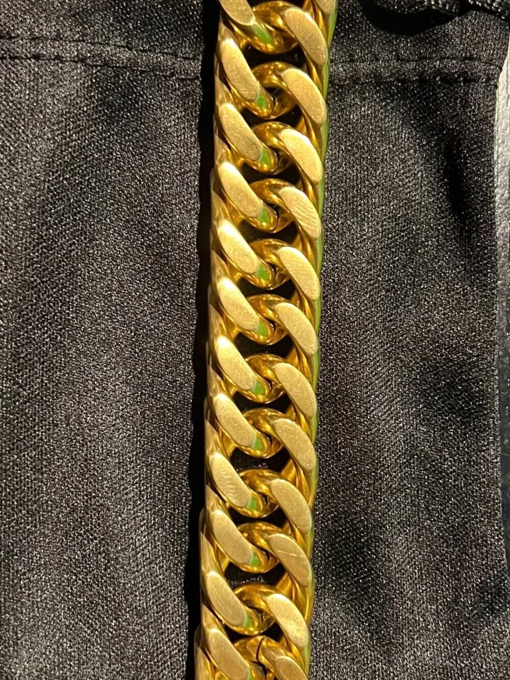 18K Gold Cuban Link Bracelet 7.5